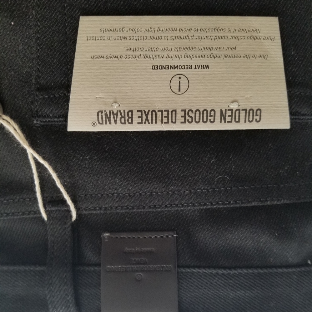 Golden Goose Asymmetric Waistband Skinny Jeans Black Size 28 - Picture 4 of 10